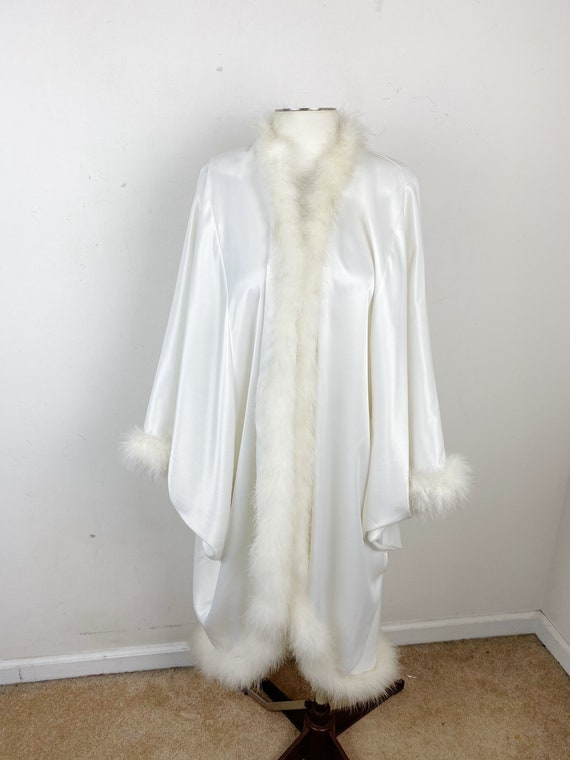Vintage Natori Feather Kimono Robe One Size