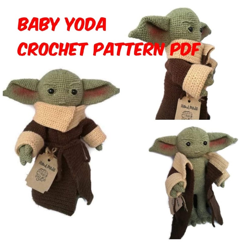 Baby Yoda Crochet pattern / baby Yoda amigurumi/baby yoda Etsy