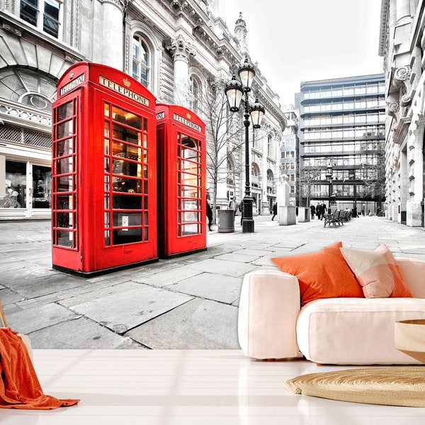 London Wall Mural Etsy