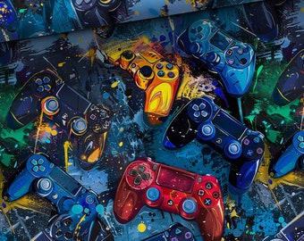 Fabric: French Terry, summer sweat, gamer console gaming fabric + optionally with coordinating fabrics