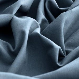 Tissu Coton Tissu Coton Patchwork Uni Bleu Pétrole Bleu Poudré à partir de 50 cm