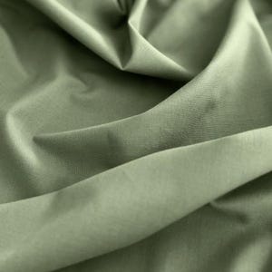 Précommandez ! Tissu Coton Patchwork Uni Vert Mousse Olive à partir de 50 cm