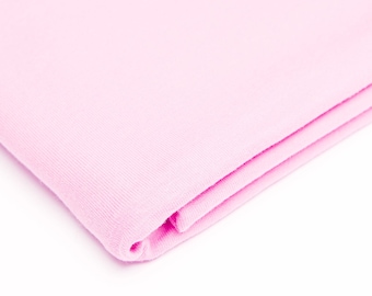 Fabric UNI Jersey Cotton Jersey Single Jersey plain pink pale pink 180 cm extra wide