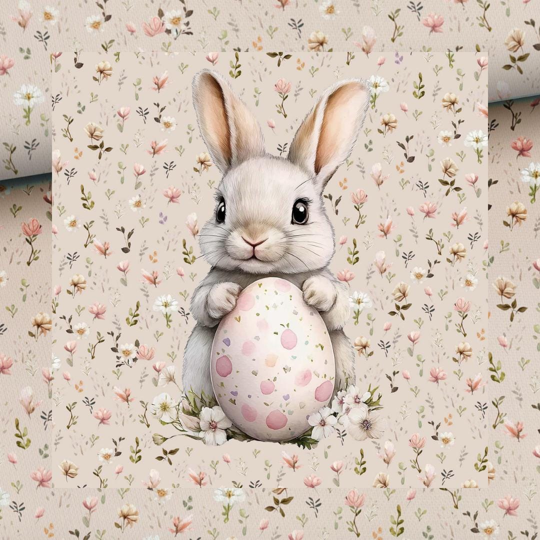 12 Retro Osterkarten Mit Umschlägen - Hasen Design Für Kinder & Familie