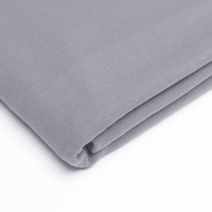 Fabric UNI Jersey Cotton Jersey Single Jersey plain grey stone grey 180 cm extra wide