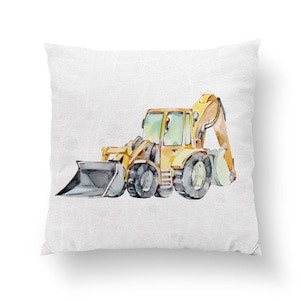 Fabric panels premium cotton 38 x 38 cm excavator or truck optionally 2 motifs