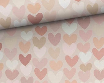 Zamów w przedsprzedaży! Koszulka z tkaniny bawełnianej w kształcie serca Delikatne pastelowe serca Love Heart od 50 cm