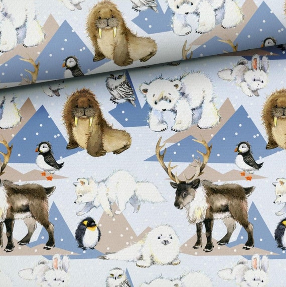 Fabric Sweat French Terry Summer Sweat Cute Animals Polar Snow - Etsy Ireland Fabric Sweat French Terry Summer Sweat Cute Animals Polar Snow - Etsy Ireland