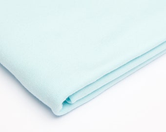 Fabric UNI Sweat French Terry Summer Sweat Meterware Aqua Blue 170 cm wide