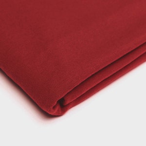Fabric UNI Sweat French Terry Summer Sweat Wine Red Bordeaux Burgundy 170 cm wide