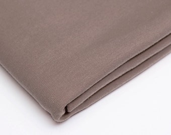 Tecido UNI Sweat French Terry Summer Sweat Earth Tons Mud Taupe 170 cm de largura