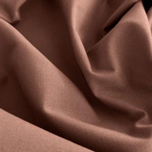 Précommandez ! Tissu coton patchwork uni marron caramel à partir de 50 cm