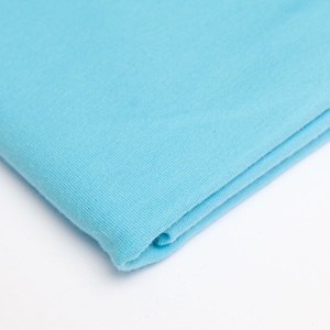 Pre-order! Fabric Sweat UNI Sold by the meter French Terry Summer Sweat Turquoise Blue 170 cm wide