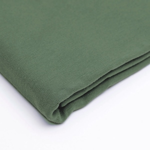 Fabric UNI Sweat French Terry Summer Sweat dark olive green 170 cm wide