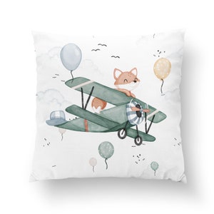 Panneaux de tissu en coton premium renard avion ou lapin et ours disponibles en 3 tailles et vendus au mètre