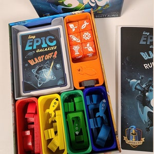 Tiny Epic Galaxies: Blast Off box insert and organizer (STL Files)