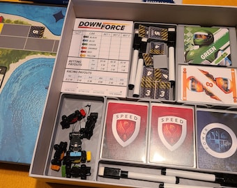 Downforce board game 3D printed box organizer (STL files)