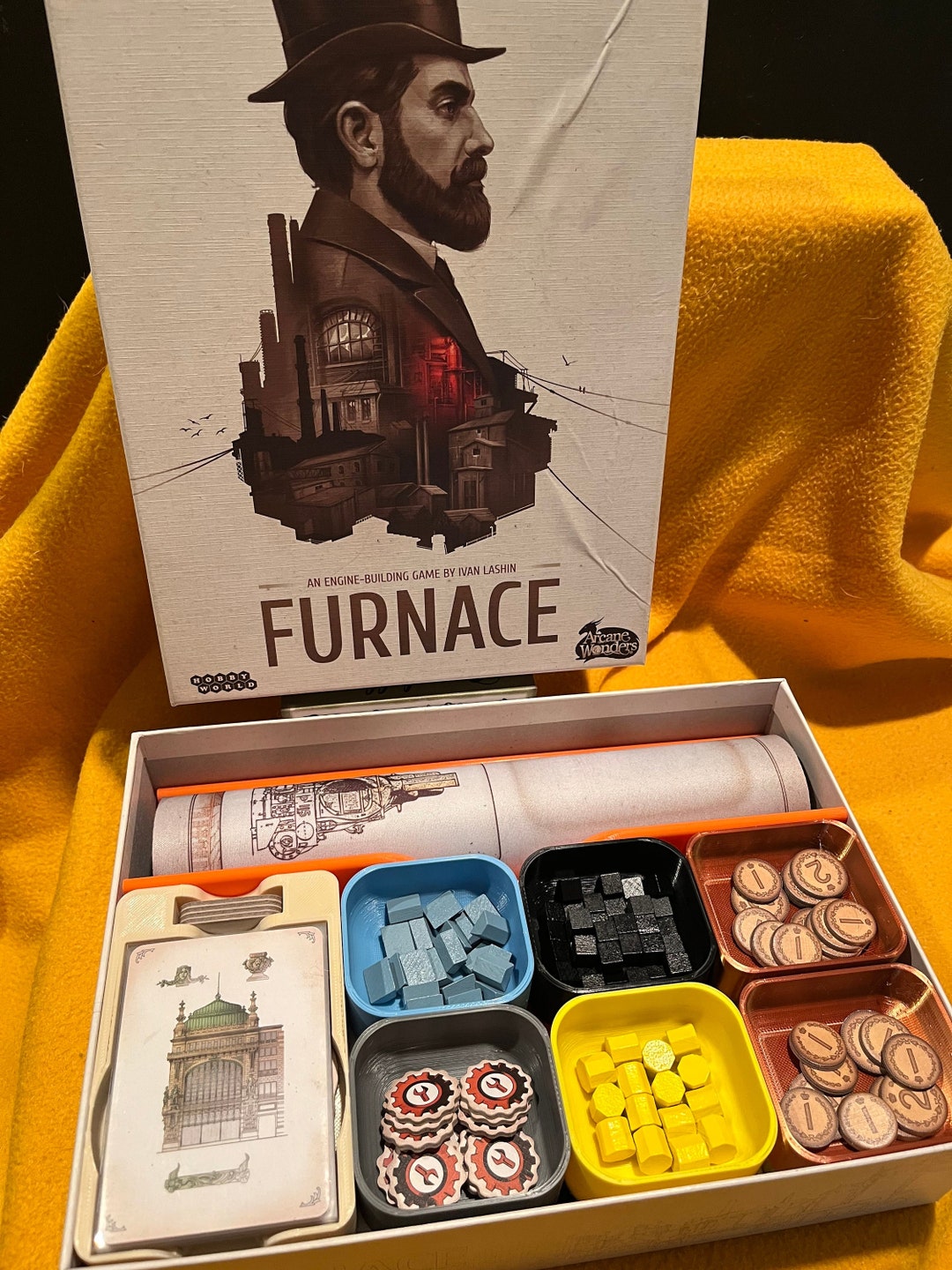 Furnace Board Game Box Organizer STL Files Etsy