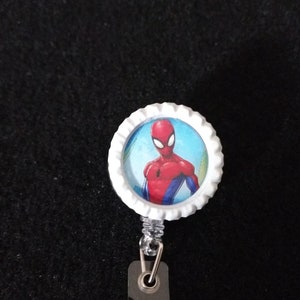 Spiderman  - Name badge / lanyard holder / Retractable ID Badge Reel / Work ID Badge