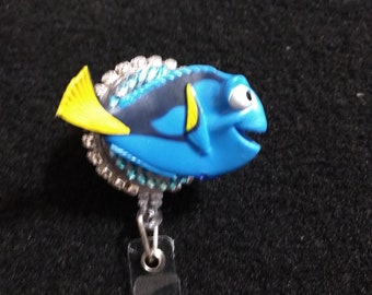 Finding Nemo work Retractable Reel ID Badge Holder nurse secretary pediatrics
