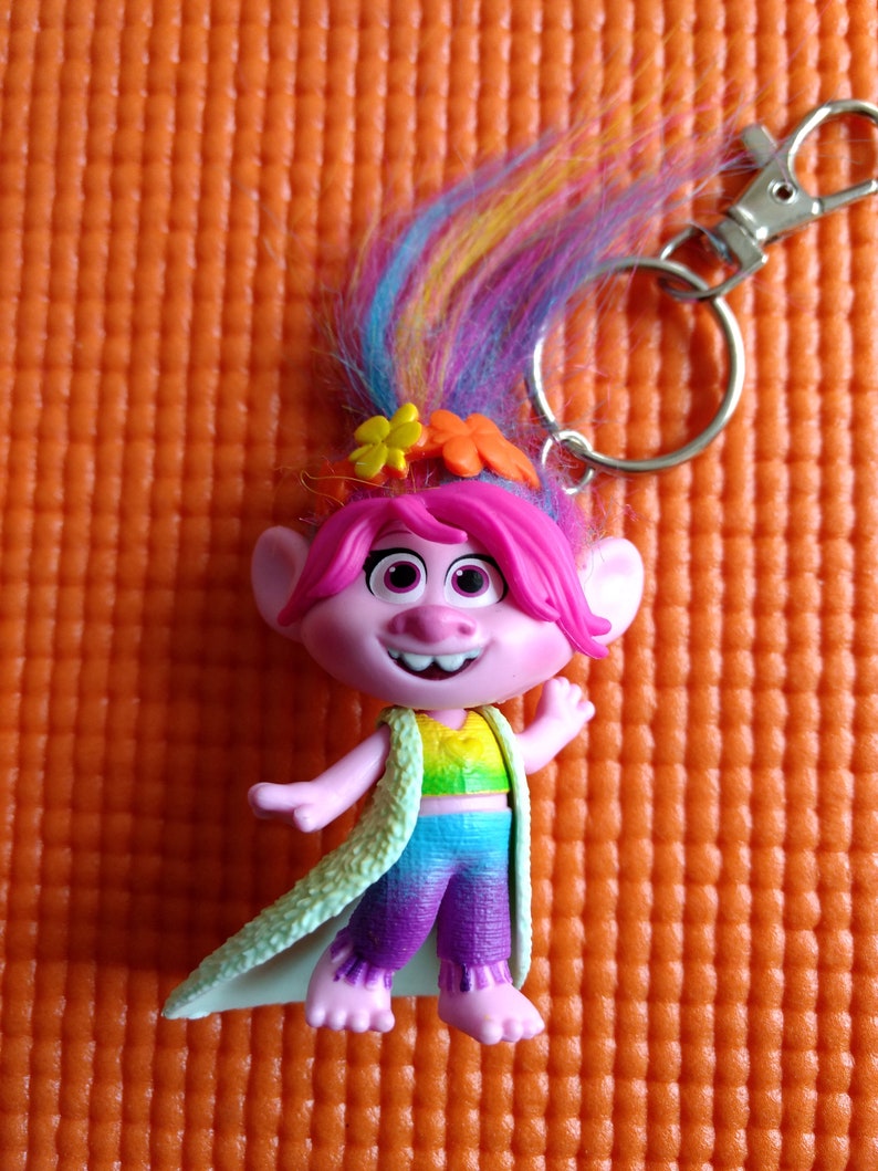 Dreamworks Trolls Keychain / Key Ring / Key Chain / Keys Etsy