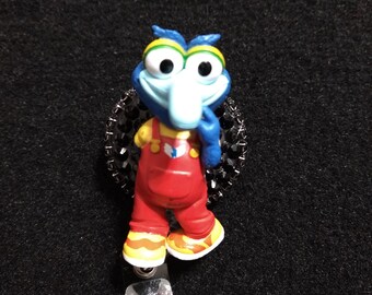 Disney&#39;s Muppet Babies - Gonzo - Name badge / lanyard holder / Retractable ID Badge Reel / Work ID Badge