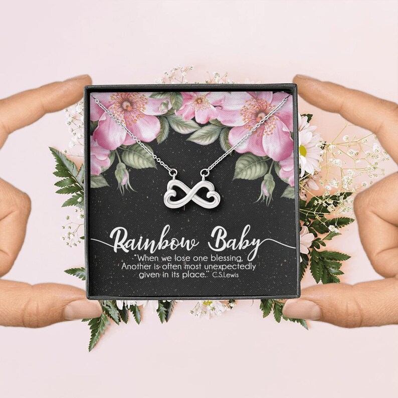 Rainbow Baby Miscarriage Necklace Gift Miscarriage Card Quotes Etsy