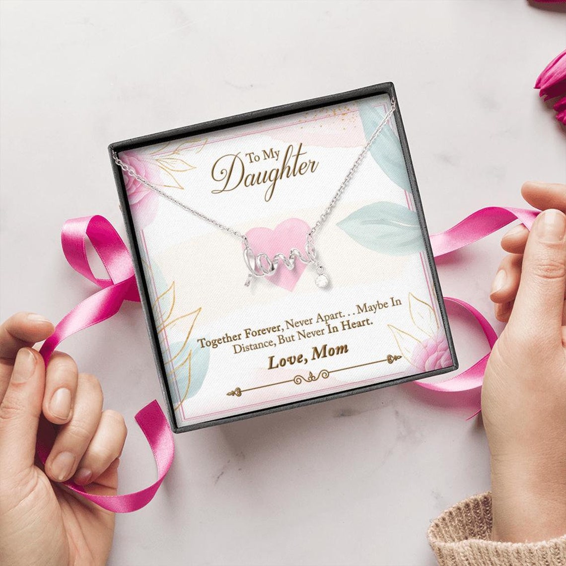 Valentines Day Gift Daughter From Mom Personalized Gift Mother | Etsy