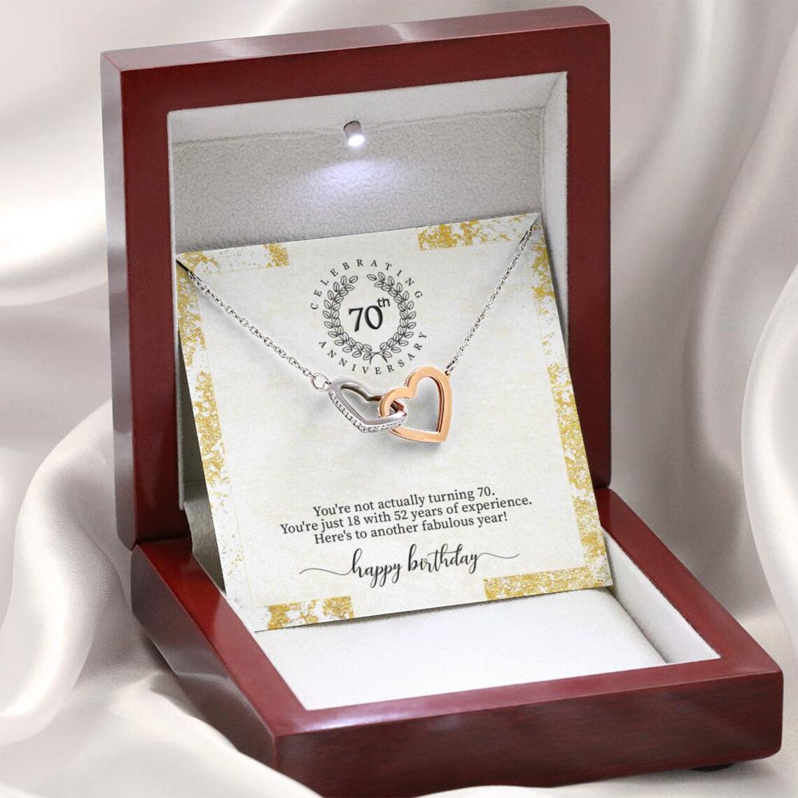 70th Birthday Gift 70th Birthday Necklace 70th Gift for Mother  Etsy