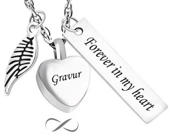 Mi corazón 925 plata corazón charm con nombres texto grabado joyas corazón remolque