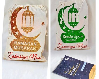 Ramadan Mubarak bags, Ramadan Kareem favor bags, Eid gifts for kids, Ramadan Eid Mubarak, Ramadan Gifts, kids Ramadan gift, Islamic Gifts