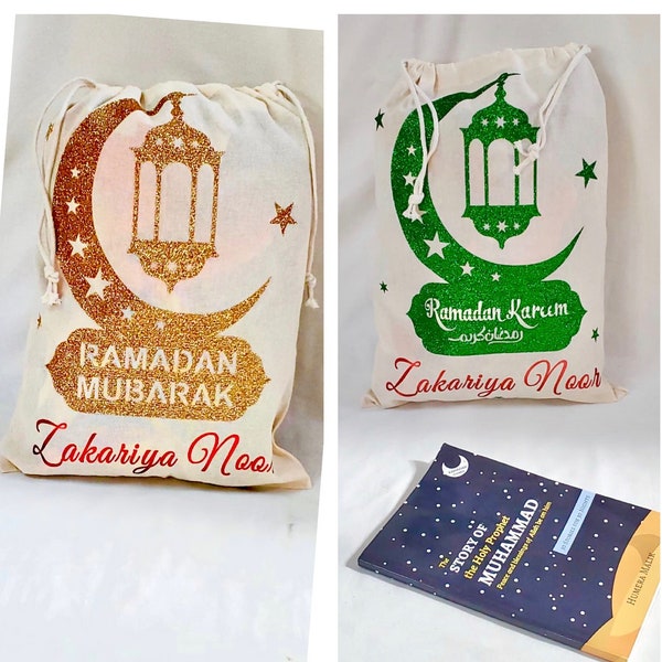 Ramadan Mubarak bags, Ramadan Kareem favor bags, Eid gifts for kids, Ramadan Eid Mubarak, Ramadan Gifts, kids Ramadan gift, Islamic Gifts