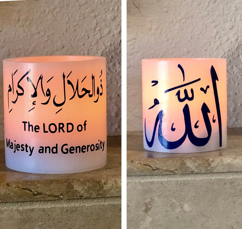 6 Panjatan Pak LED Candles Islamic Home Decor Muharram Etsy