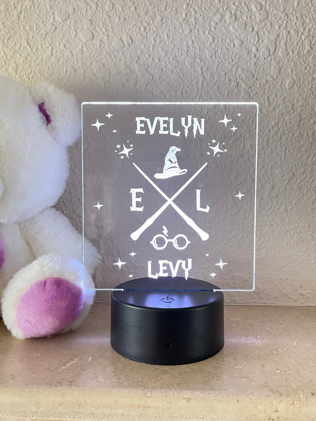 Harry Potter Night Light, Nursery Room Night Light, Personalized Table