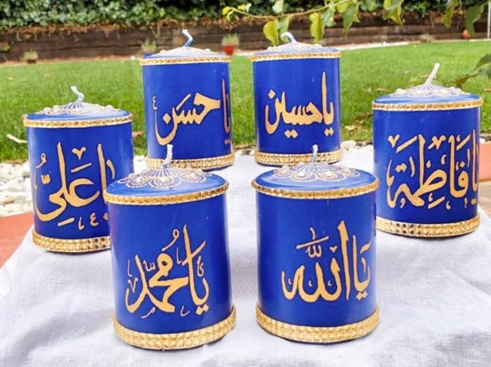 6 Panjatan Pak Candles Islamic Wall Art Islamic Home Decor Etsy