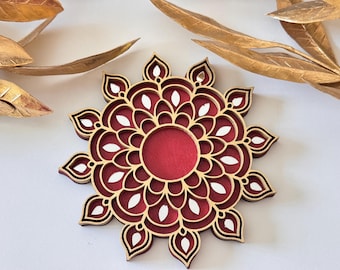 Diwali diyas, Diwali Tealight Candle Holder, Puja Decor, Return gift,Diwali decor, Rangoli Decor, Festive Decor, Indian home decor, Diwali