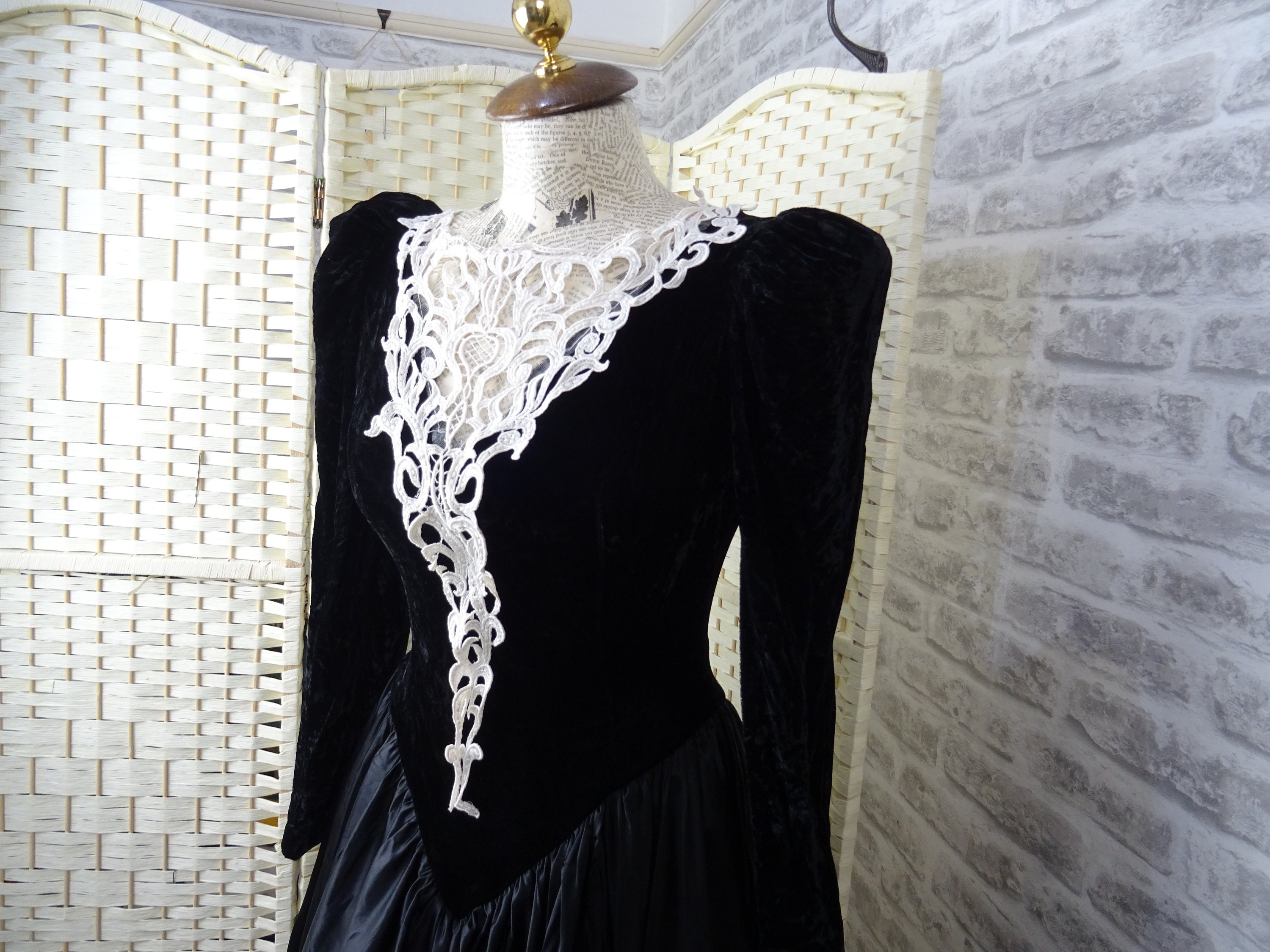 Vintage SHUET YOUNG Dress American Acetate Rayon Victorian - Etsy