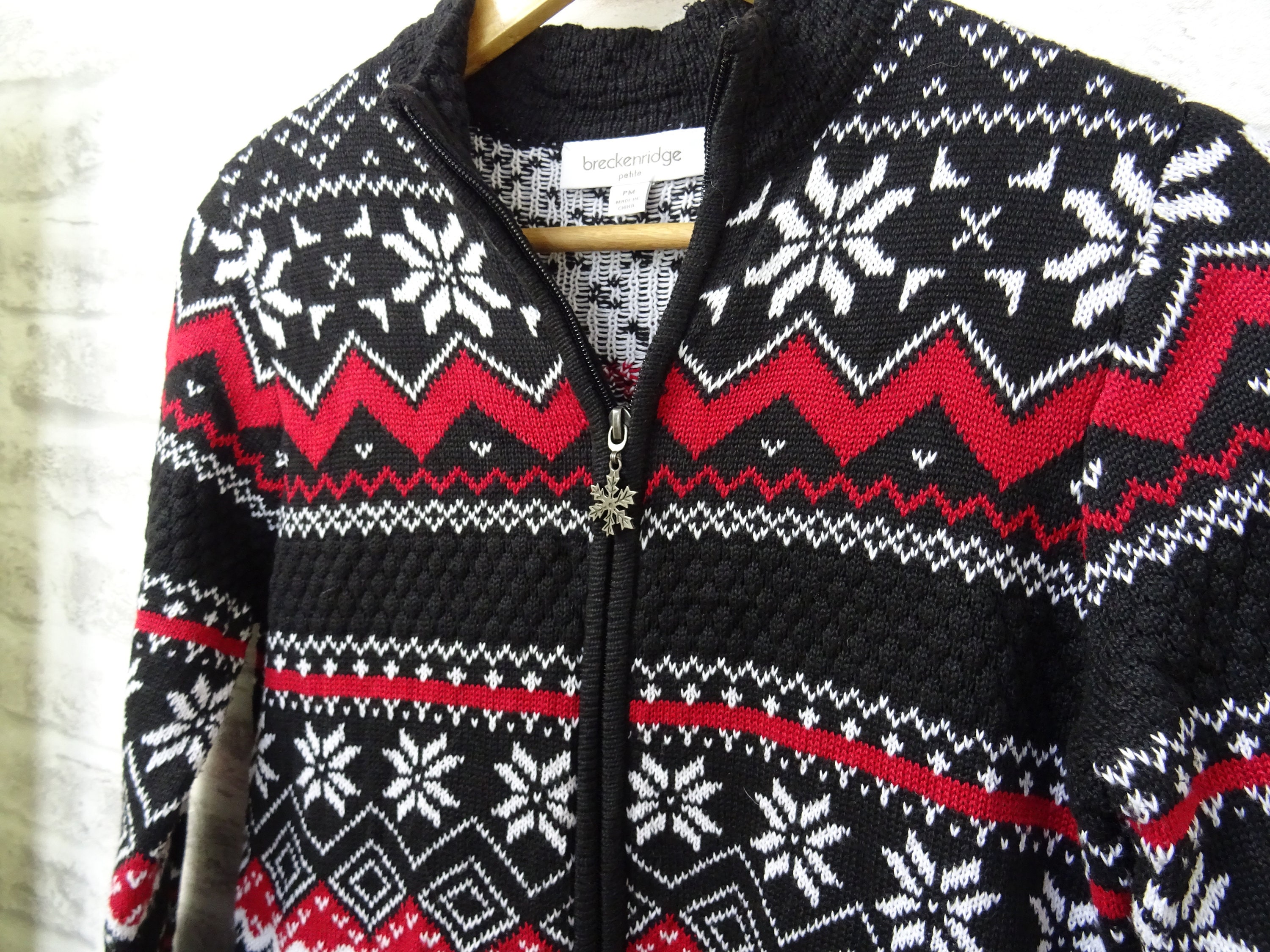 Vintage Christmas Jumper Cardigan 