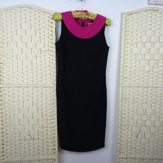 C a vintage Yessica polyester mod stijl bodycon gevoerd LBD cocktail jurk maat S E96 Etsy Belgie
