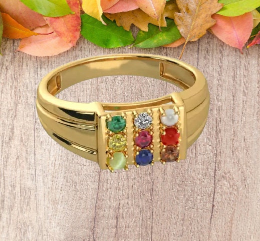 Navaratna Ring - Etsy Canada