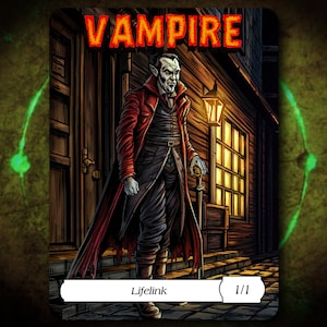 Vampire 1/1 Full Art Token [by Darkside Tokens] Magic the Gathering MTG!
