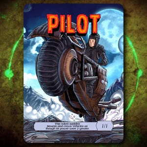 Pilot 1/1 Full Art Token [by Darkside Tokens] Magic the Gathering MTG!