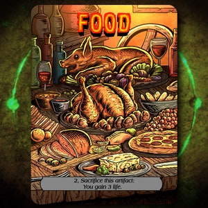 FOOD Full Art Token [van Darkside Tokens] Magic the Gathering MTG!