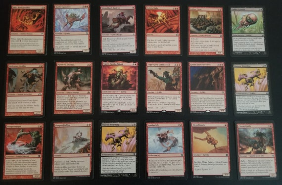 50 Card Goblin Collection Lot Magic: the Gathering MTG W/ Rares - Great  Gift Idea - Etsy
