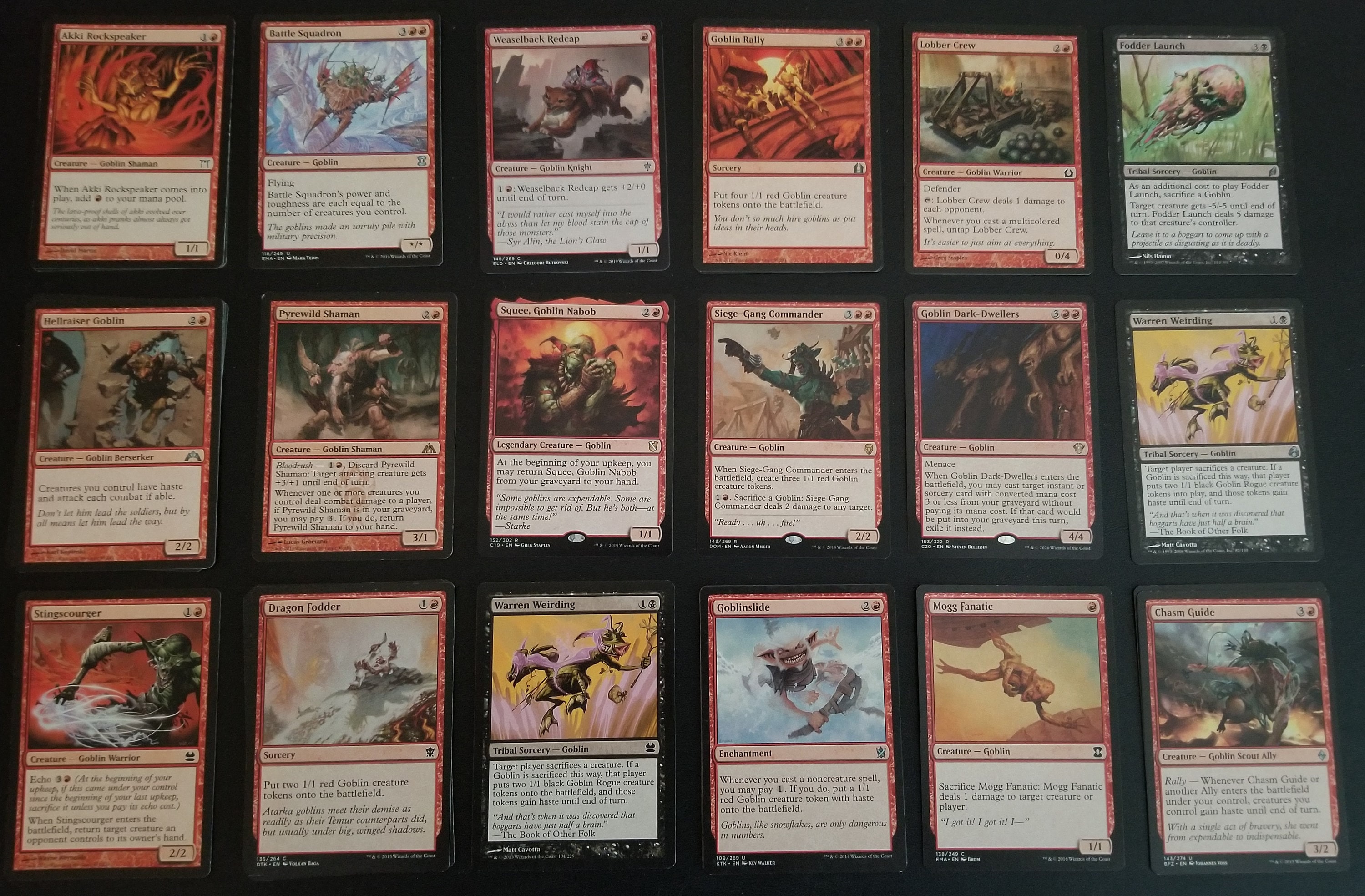 goblin mtg cards Ringleader [Duel Decks: Merfolk vs. Goblins] Illustrated by Aaron Miller. 50 Card Goblin Collection Lot
