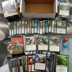 Starter Magic: the Gathering MTG Card Collection w/ Rares, Mythics + 2 Boosters!