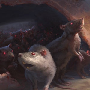 50 Card Rat Collection lot Magic: the Gathering MTG w/ Rares - Great Gift Idea