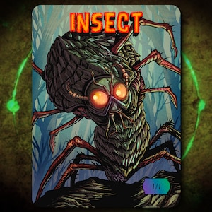 Insect 1/1 Full Art Token [by Darkside Tokens] Magic the Gathering MTG!