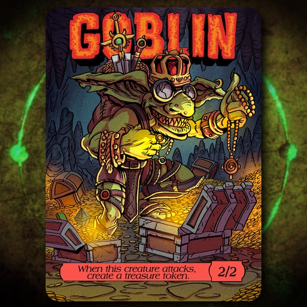 Goblin Shaman 2/2 Full Art Token [by Darkside Tokens] Magic the Gathering MTG!