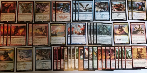 50 Card Dragon Collection Lot Magic: the Gathering MTG W/ Rares